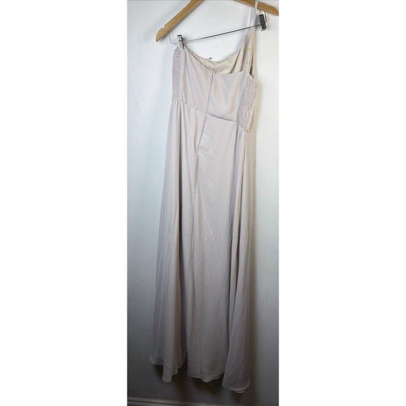 Show me your MuMu Womens Large shannon one shoulder maxi wedding cocktail dress - Picture 7 of 12